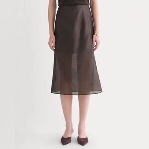 NWT EVERLANE ORGANZA MIDI SKIRT